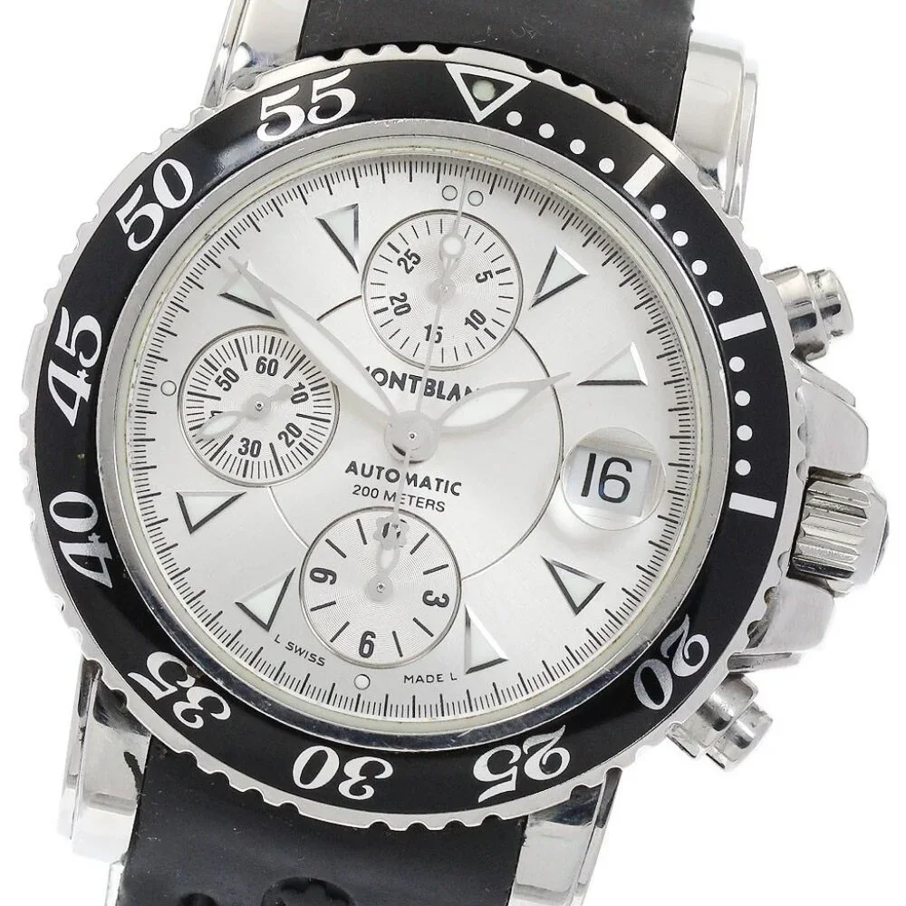 MONTBLANC Meisterstic 7034 Chronograph Silver Dial Automatic Men's Watch_894259